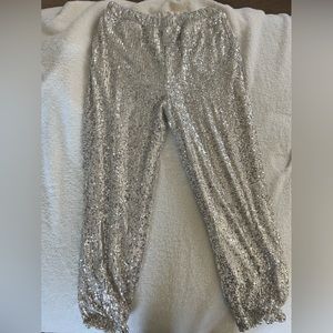 Girls art class harem sparkle pants size L 11-12